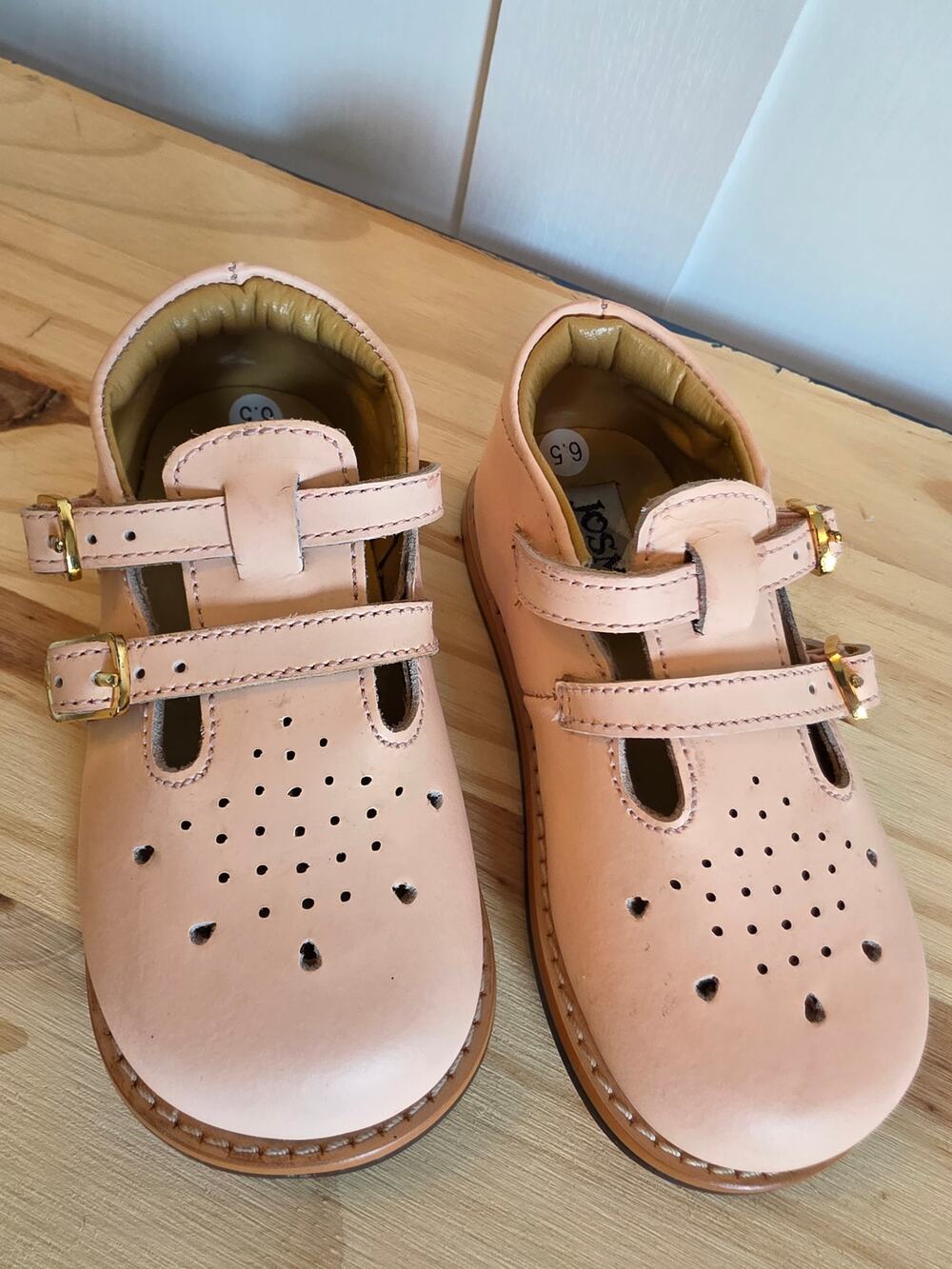 NEW Toddler Girl  Shoes - Josmo Pink Double Buckle Walking Shoes Size 6.5